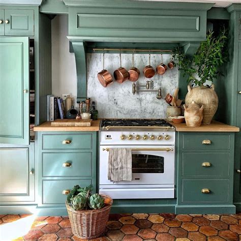 Green Kitchen Cabinets Drbeckmann