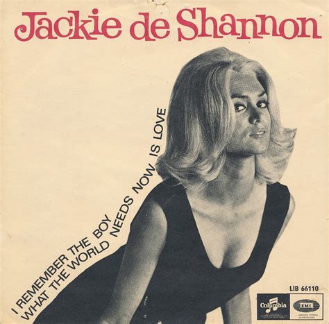 I Hear Thunder Boom Every Time Jackie Deshannon Walks In The Room
