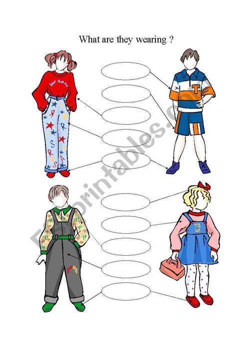 What Are They Wearing Esl Worksheet By Intaniaplnet
