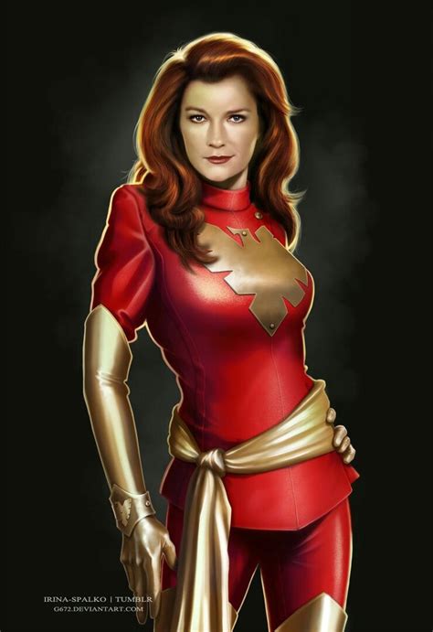 Captain Janeway Phoenix Force Star Trek Art Star Trek Voyager Janeway