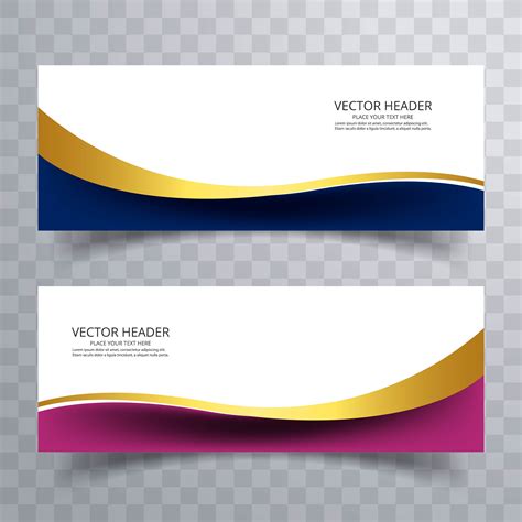 Abstract Web Banner Design Background Or Header Templates