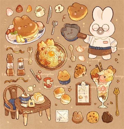 Twitter In 2021 Cute Food Art Food Artwork Kawaii Drawings