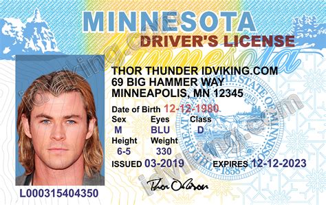 Minnesota Mn Drivers License Psd Template Download Idviking