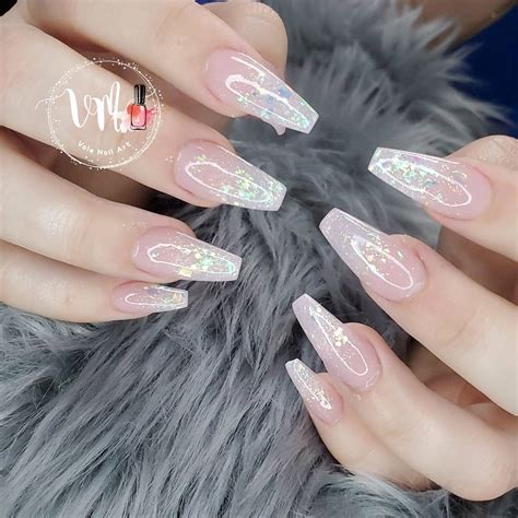 White Sparkle Ombre Nailslive Streaming