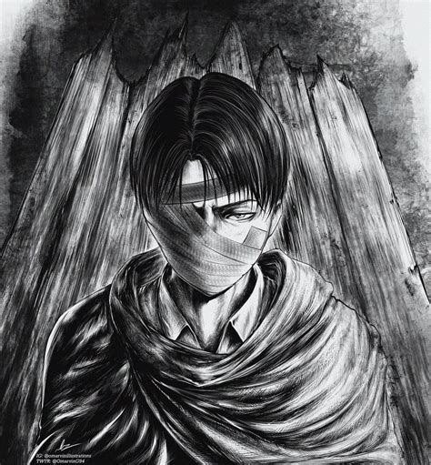 Attack On Titan Black And White Wallpapers Wallpaper Cave