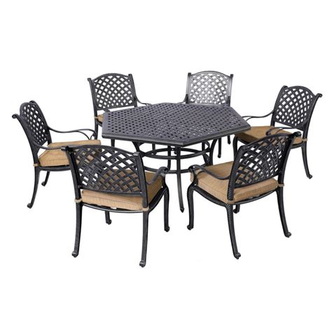 Outdoor Patio Furniture Stonegate Cast Cushioned Patio Groupings