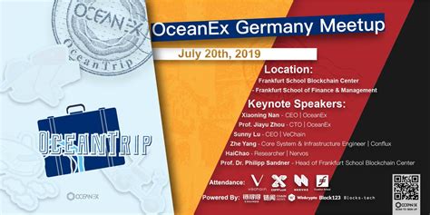 Well, they'll be happy to hear that the federal government allows businesses to accept. 20.7. OceanEx (&VeChain) Germany Meetup in Frankfurt