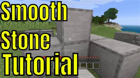 As the name implies, this is a stone block with a smoother look to it than cobblestone can be obtained by mining stone blocks with any pickaxe. How to Make Smooth Stone in Minecraft - YouTube