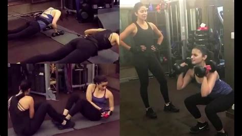 Katrina Kaif Workout With Alia Bhatt In Gym Youtube