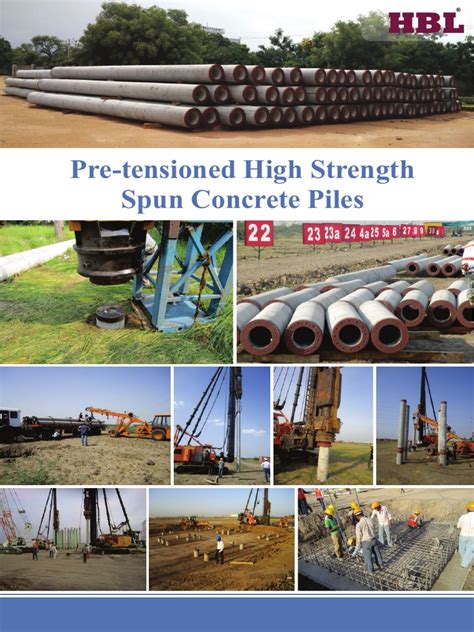 Spun Concrete Piles Product Leaflet Pdf Deep Foundation Building