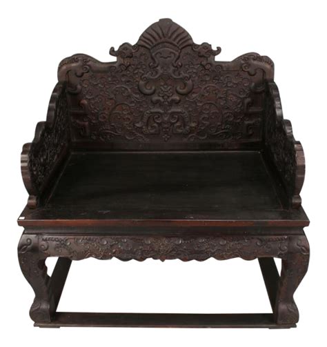 Chinese Zitan Wood Throne Chair on Chairish.com | Antique chinese furniture, Throne chair, Asian ...