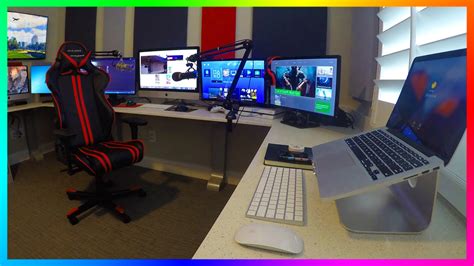 Mrbossftw New Gaming Streaming Office Setup Ultimate Youtube Gaming Office Setup