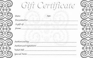 Free Gift Certificate Template Download It Resume Cover