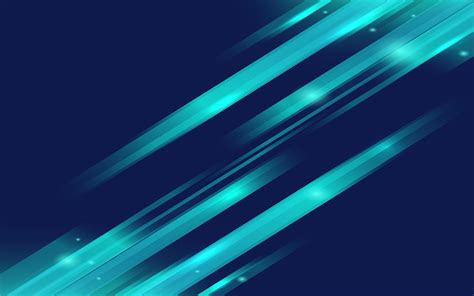 Download Wallpapers Blue Neon Lines Blue Background Abstract