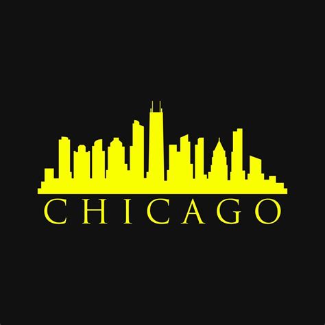 chicago skyline illustrated 8709207 vector art at vecteezy