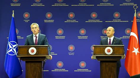 NATO Secretary General With The Minister Of Foreign Affairs Of Turkey