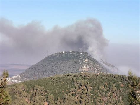 Wildfire On The Biblical Mount Tabor Israel Stock Photo Image Of