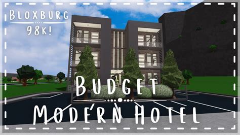 Budget Modern Hotel K Speedbuild Tour Roblox Bloxburg