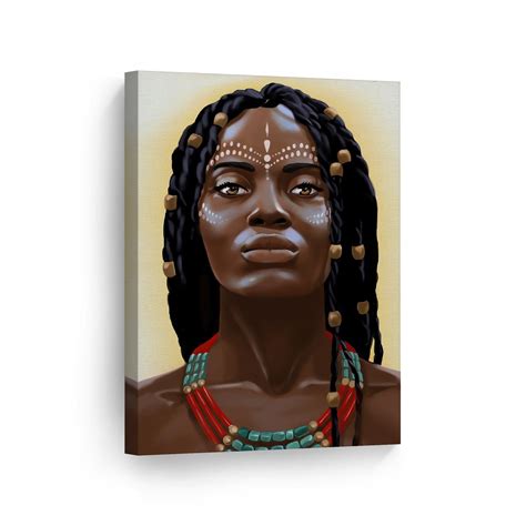 Smile Art Design Tribal Traditional African Woman Necklace Modern Art
