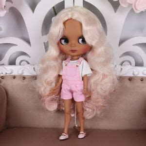 Blythe Factory Nude Doll Black Skin Pink White Hair Hot Sex Picture