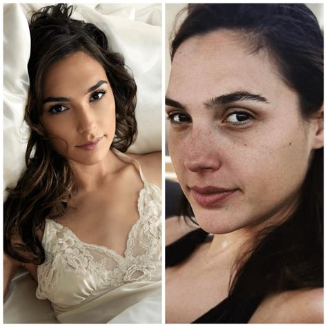 Gal Gadot With And Without Photoshop And Makeup Rpics