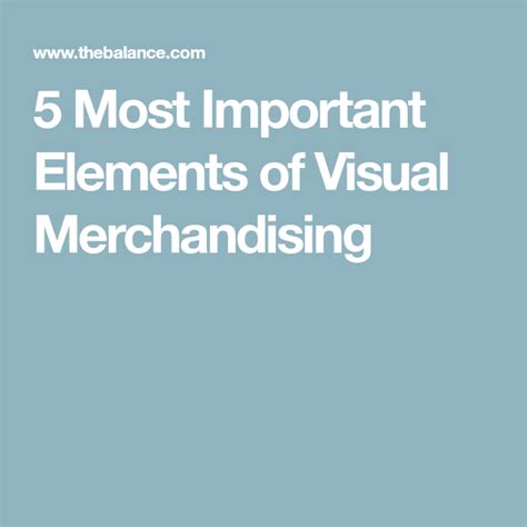 The 5 Most Important Elements Of Visual Merchandising Visual