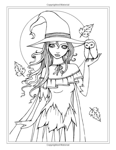 Halloween Witch Coloring Pages At Free