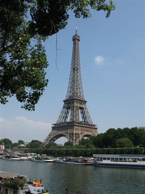 Morning On The Seine Paris July 19 2014 Eiffel Tower Eiffel