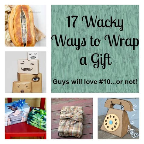Enclose gifts in special wrapping paper covered in impressions made with a square rubber stamp. 17 Wacky Ways to Wrap a Gift! {Guys will love #10…or not ...