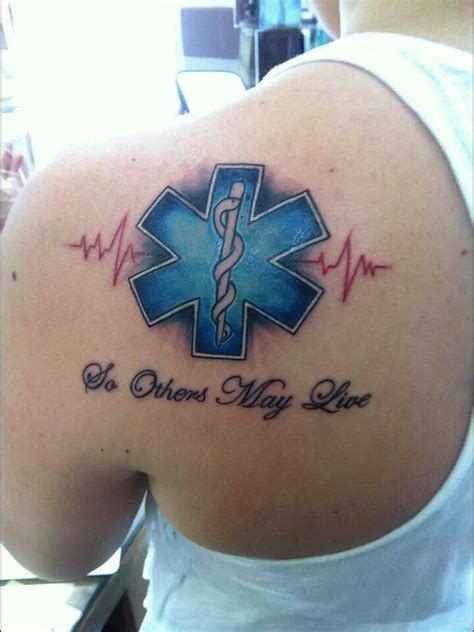 Pin By Shelby Chancey On Intriguing Tattoos Ems Tattoos Medical