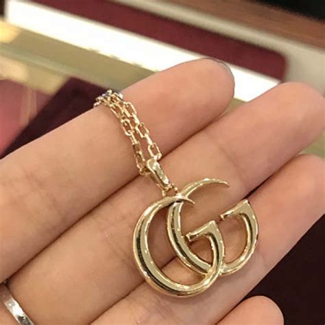 Gucci Women Double G Yellow Gold Necklace Jewelry Gold Lulux