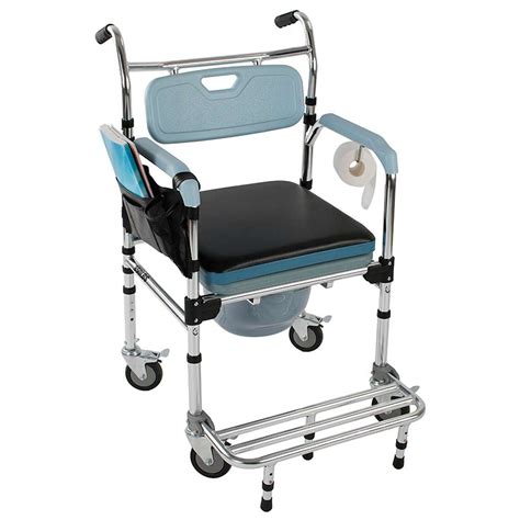 4 In 1 Commode Chair Shower Wheelchair Kuwait Ubuy