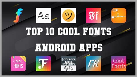 Top 10 Cool Fonts Android App Review Youtube