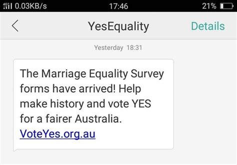 don t be distracted by an sms in the same sex marriage survey debate
