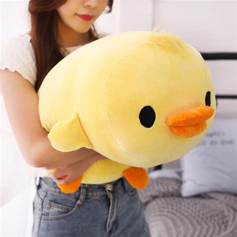 Laying Down Duck Cute Yellow Duck Plush Lovejojo
