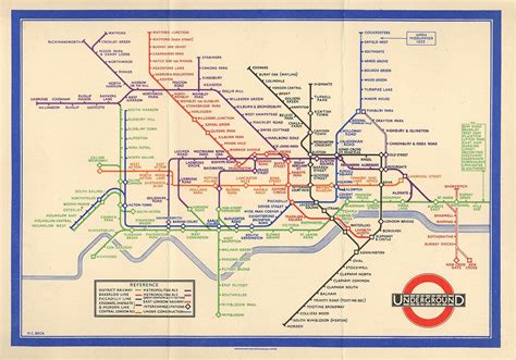Harry Beck London Underground Map London Tube Map London