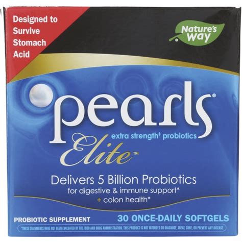 Enzymatic Therapy Pearls Elite High Potency Probiotics 5 Billion Cfu 30