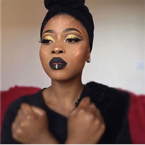 makeup for black women on instagram “beauty feature beautywithtaffy wakanda ready