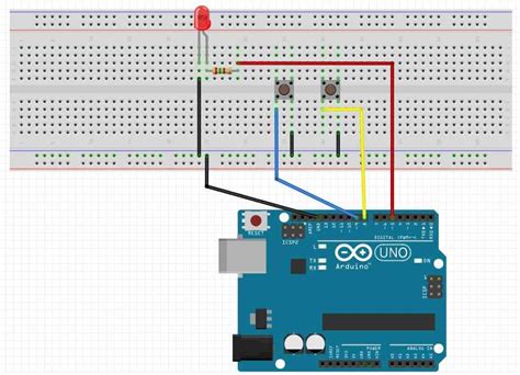 Video How To Use Arduino And Push Button Switches To Turn An Led Onoff