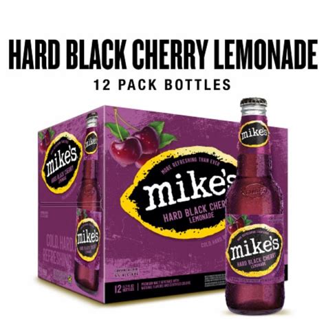 Mikes Hard Black Cherry Lemonade 12 Bottles 112 Fl Oz Fred Meyer