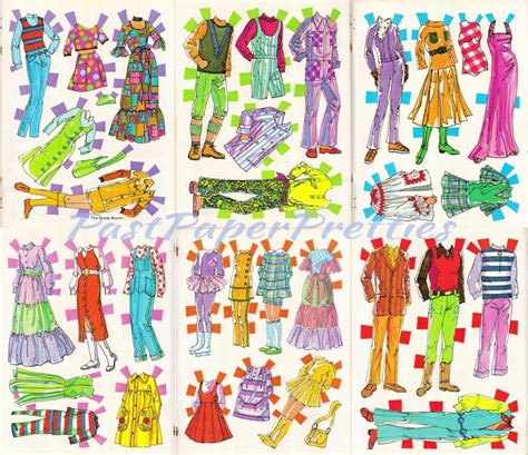 Vintage Paper Dolls Set The Brady Bunch C 1973 Printable Pdf Etsy