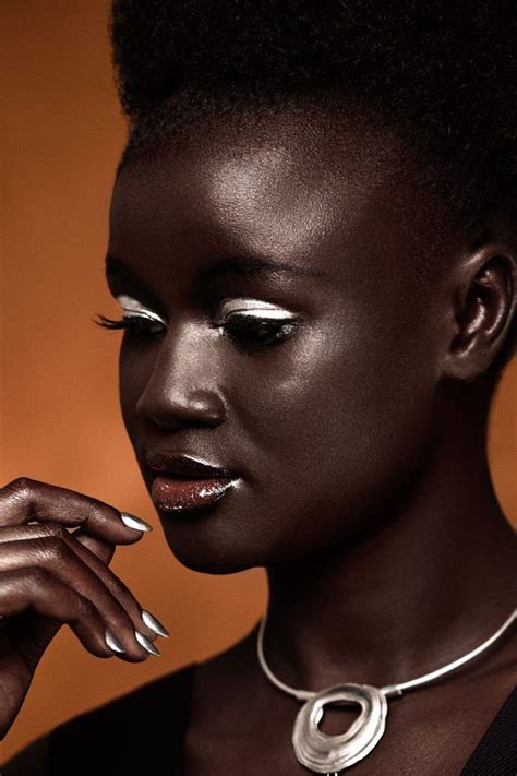 Khoudia Diop Senegal Metallic Makeup Lipstick For Dark Skin