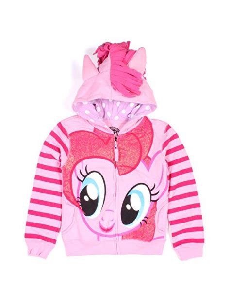 Buy My Little Pony Little Girls 3d Graphic Striped Sleeves Zip Up