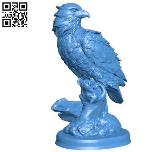Eagle Perched On A Ledge B004536 File Stl Free Download 3d Model For