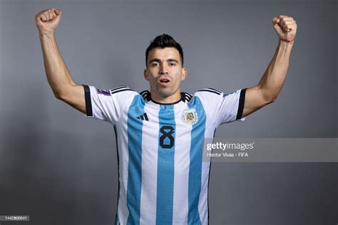 Marcos Acuna Of Argentina Poses During The Official Fifa World Cup