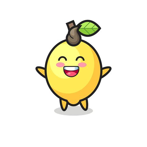 Happy Baby Lemon Cartoon Character 3326923 Vector Art At Vecteezy
