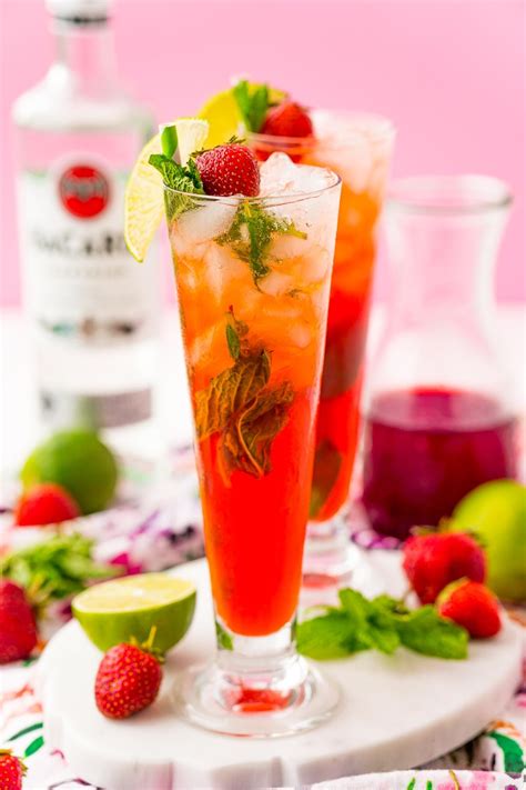 Strawberry Mojitos Are Bursting With Flavor And Perfect For Hot Summer