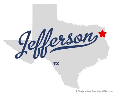 Map Of Jefferson Tx Texas