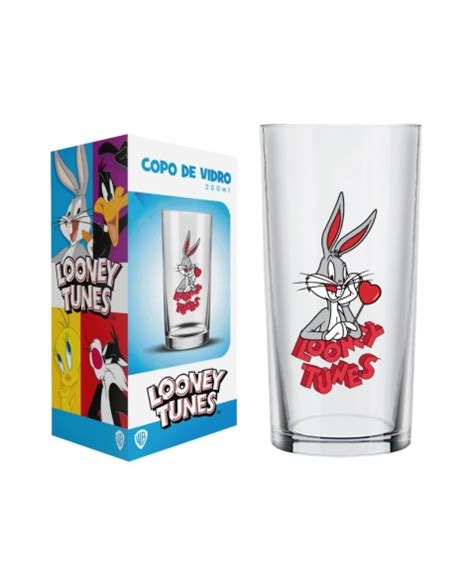 Copo Cylinder Manchester Pernalonga Love Looney Tunes 300ml