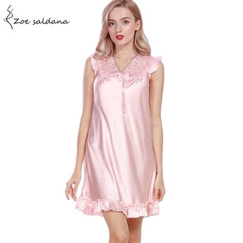 Womens Sexy Lingerie Satin Silk Night Dress Sleepwear Lace Nightgown